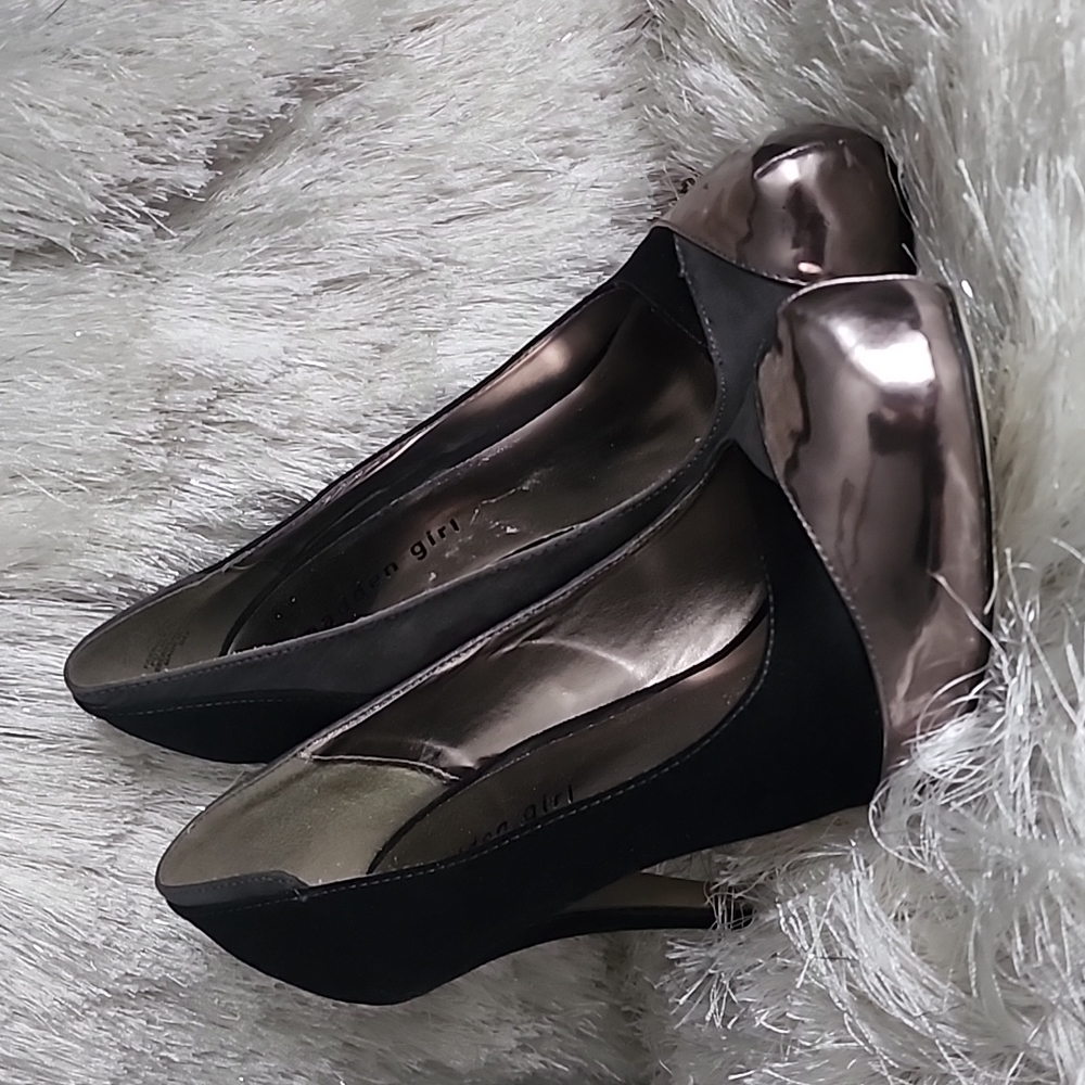 Color block high heels by Madden Girl
